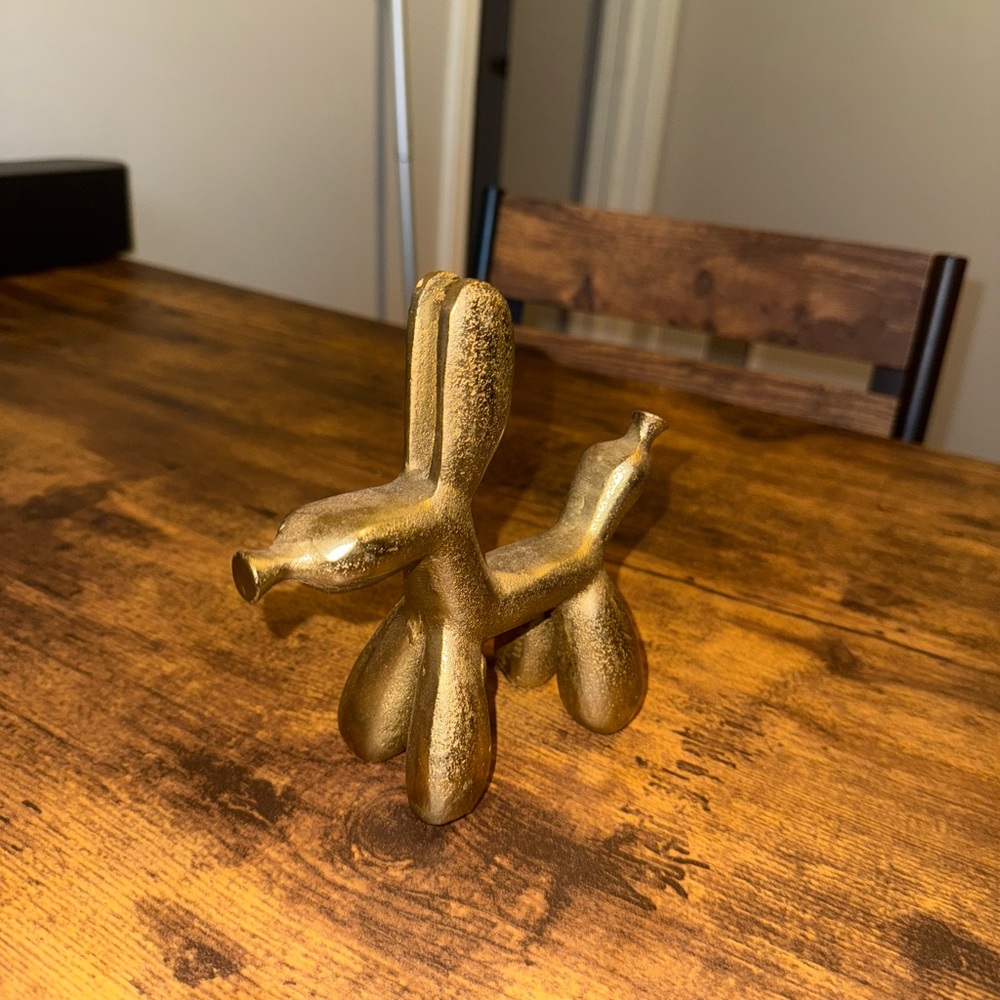 Gold Balloon Dog Sculpture